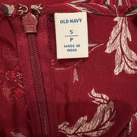 Old Navy Red Floral Dress -Size S - Picture 5 of 5